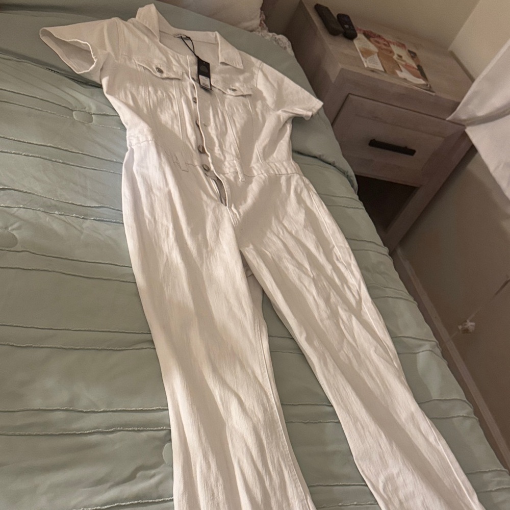 Fashion Nova Classic White Jumpsuit
